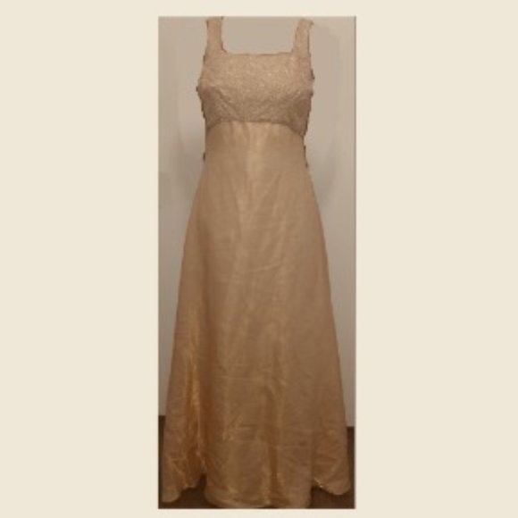 Vintage Gold Unique Dress - Picture 1 of 3